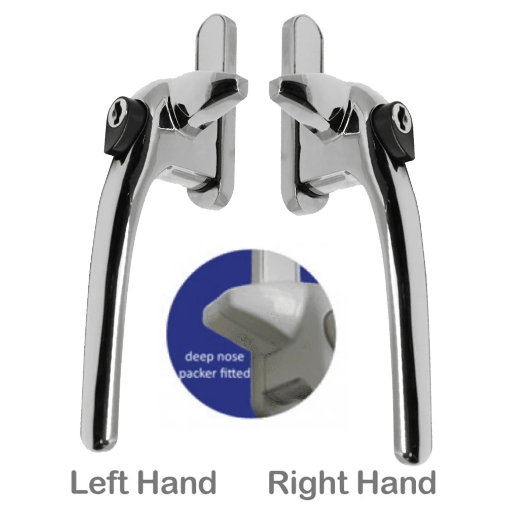 Adjustable Cockspur Handle Kit (9mm - 21mm) - Chrome – Replacement Window Handle
