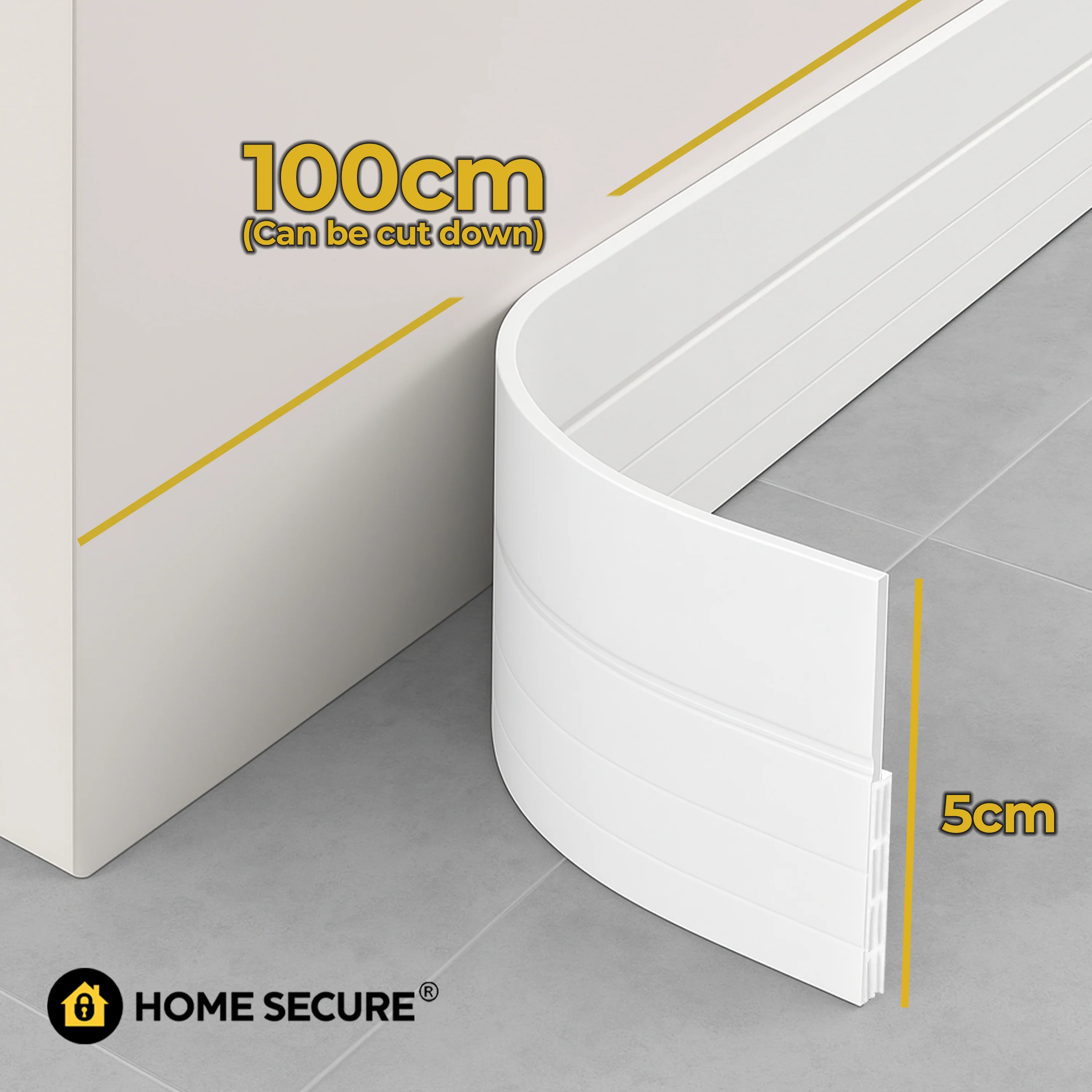 Door Draught Excluder | Home Secure™ Bottom Door Seal - Image 6