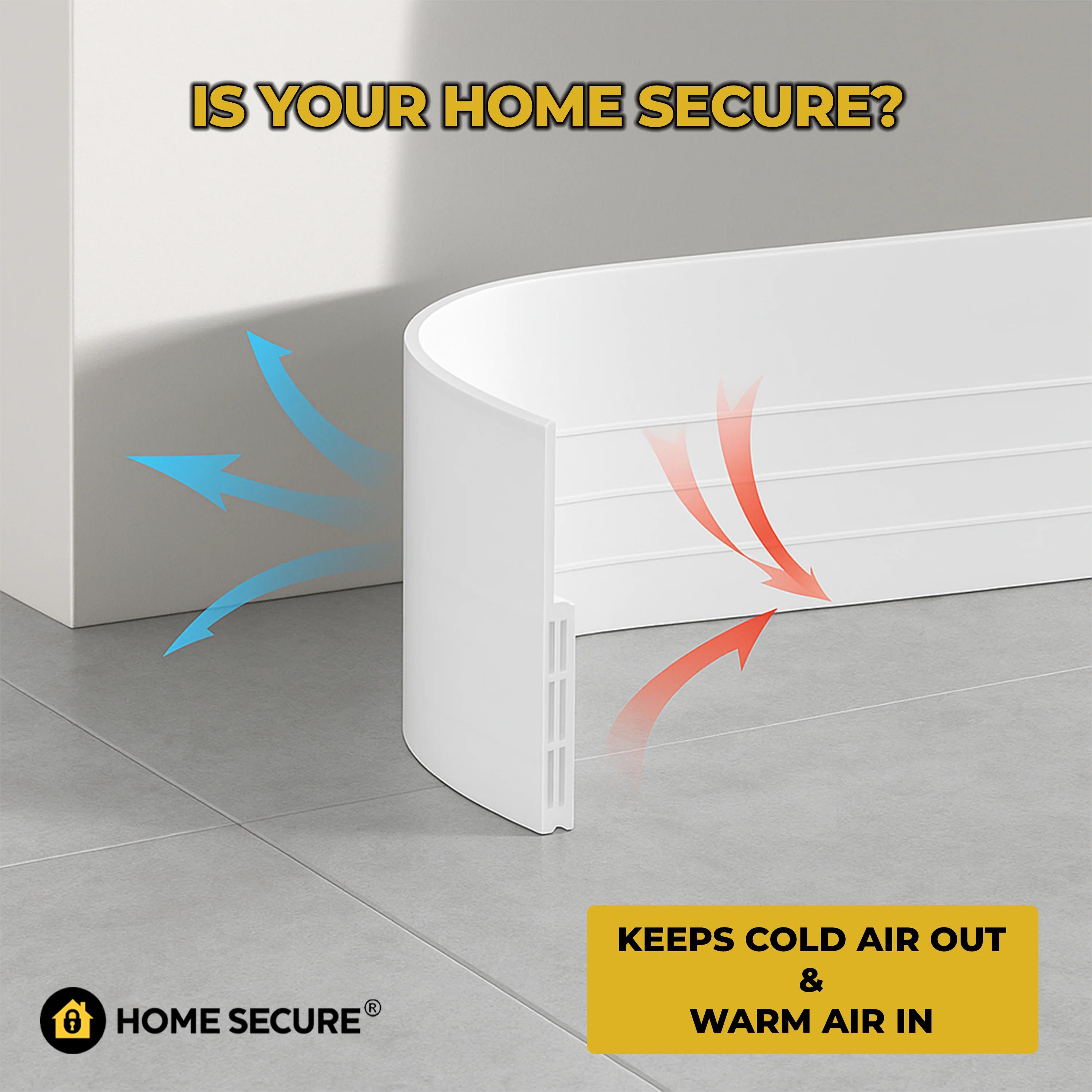 Door Draught Excluder | Home Secure™ Bottom Door Seal - Image 7