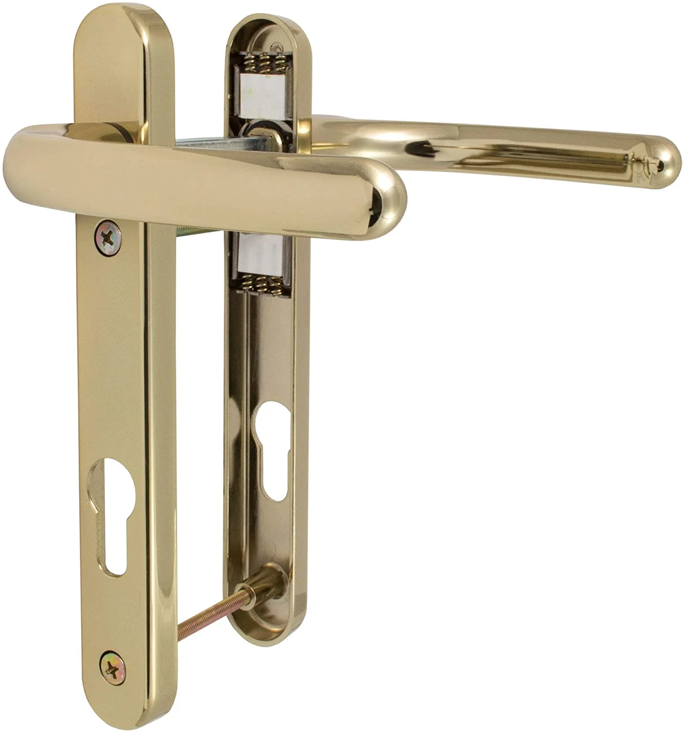 Fab & Fix Windsor uPVC Door Handle – Hardex Gold – 92mm PZ – 122mm Screws