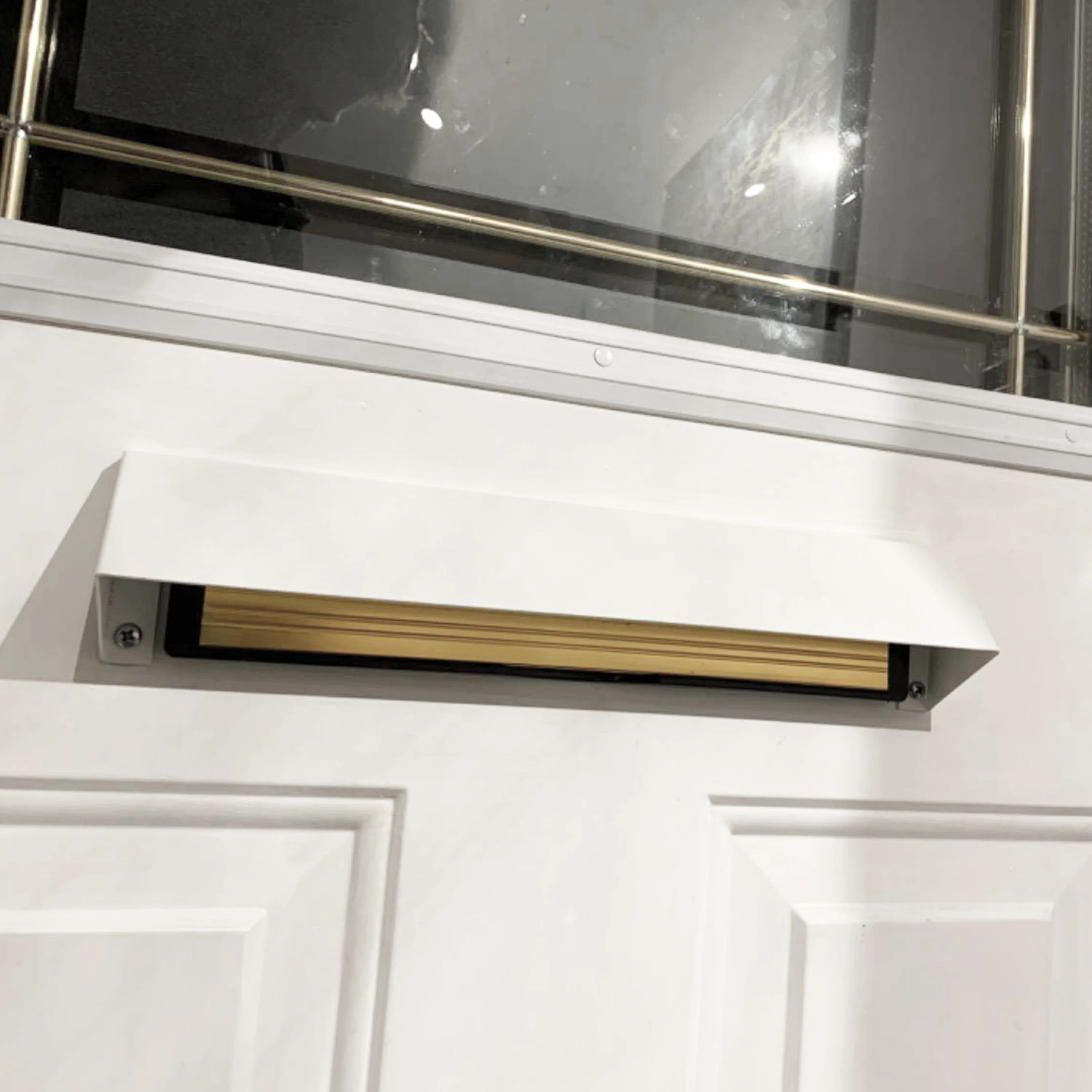 Letterbox Cowl Visor Guard Extra Security Cover - White – uPVC & Composite Doors - Image 6