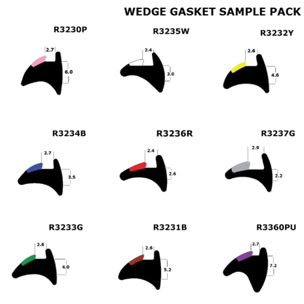 Rubber Door And Window Seal - Wedge Sample Pack – Find Your Seal Profile