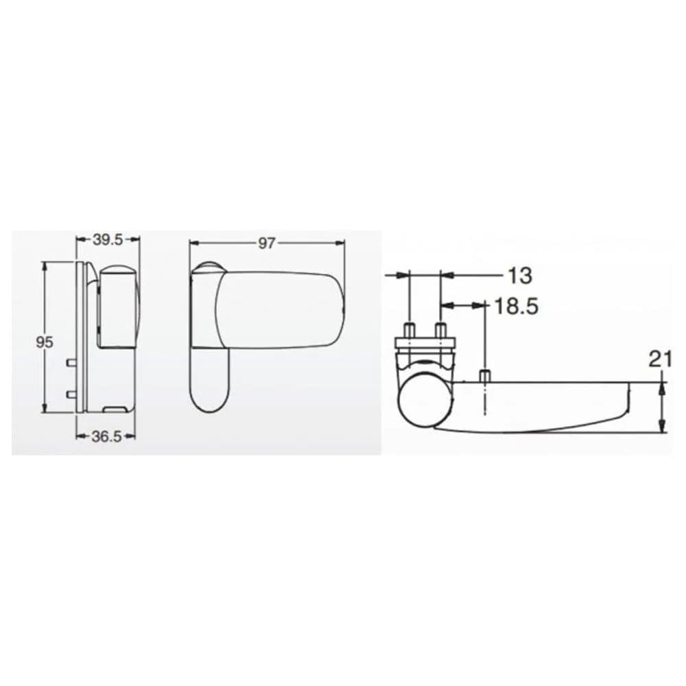 UPVC 3D Door Flag Hinge ET3D Gold – Replacement uPVC Door Hinge - Image 3