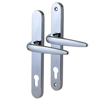 Trojan uPVC Door Handle – Lever Lever Chrome – 92mm PZ – 210mm Screws