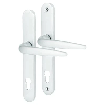 Trojan uPVC Door Handle – Lever Lever White – 92mm PZ – 210mm Screws