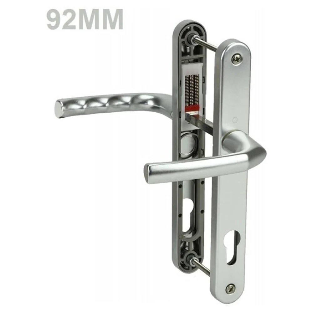Hoppe D03 uPVC Door Handle – Lever Lever Silver – 92mm PZ