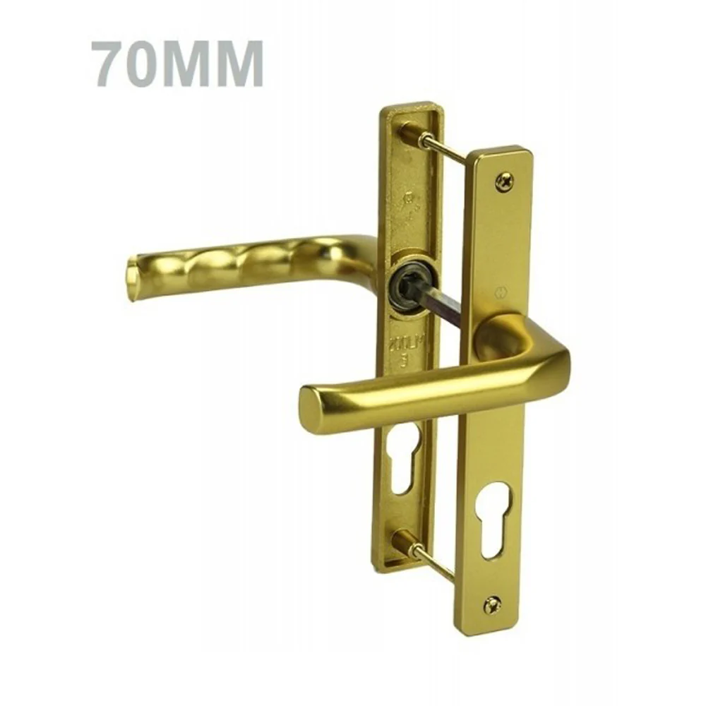 Hoppe D58 uPVC Door Handle – Lever Lever Gold – 92mm PZ