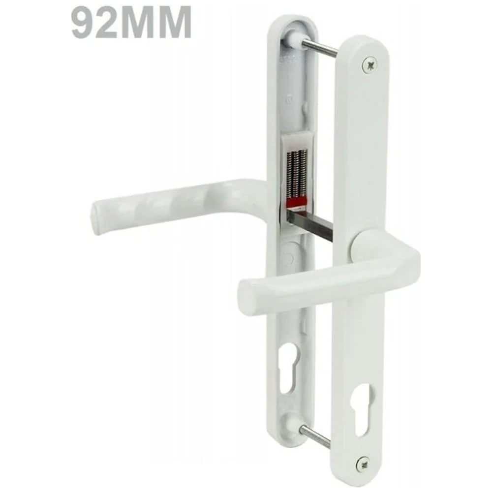 Hoppe D63 uPVC Door Handle – Lever Lever White – 92mm PZ