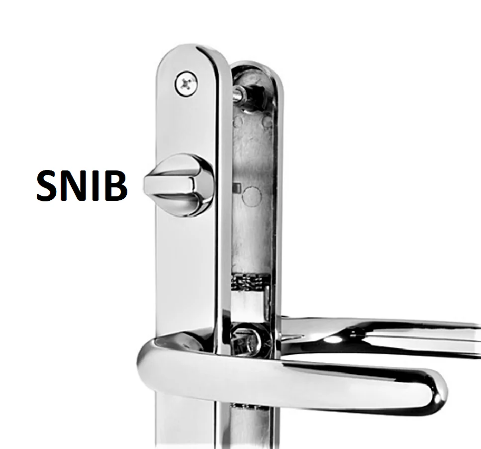 Fullex 68mm uPVC Door Handle – Lever Lever Polished Chrome – 68mm PZ - Image 3