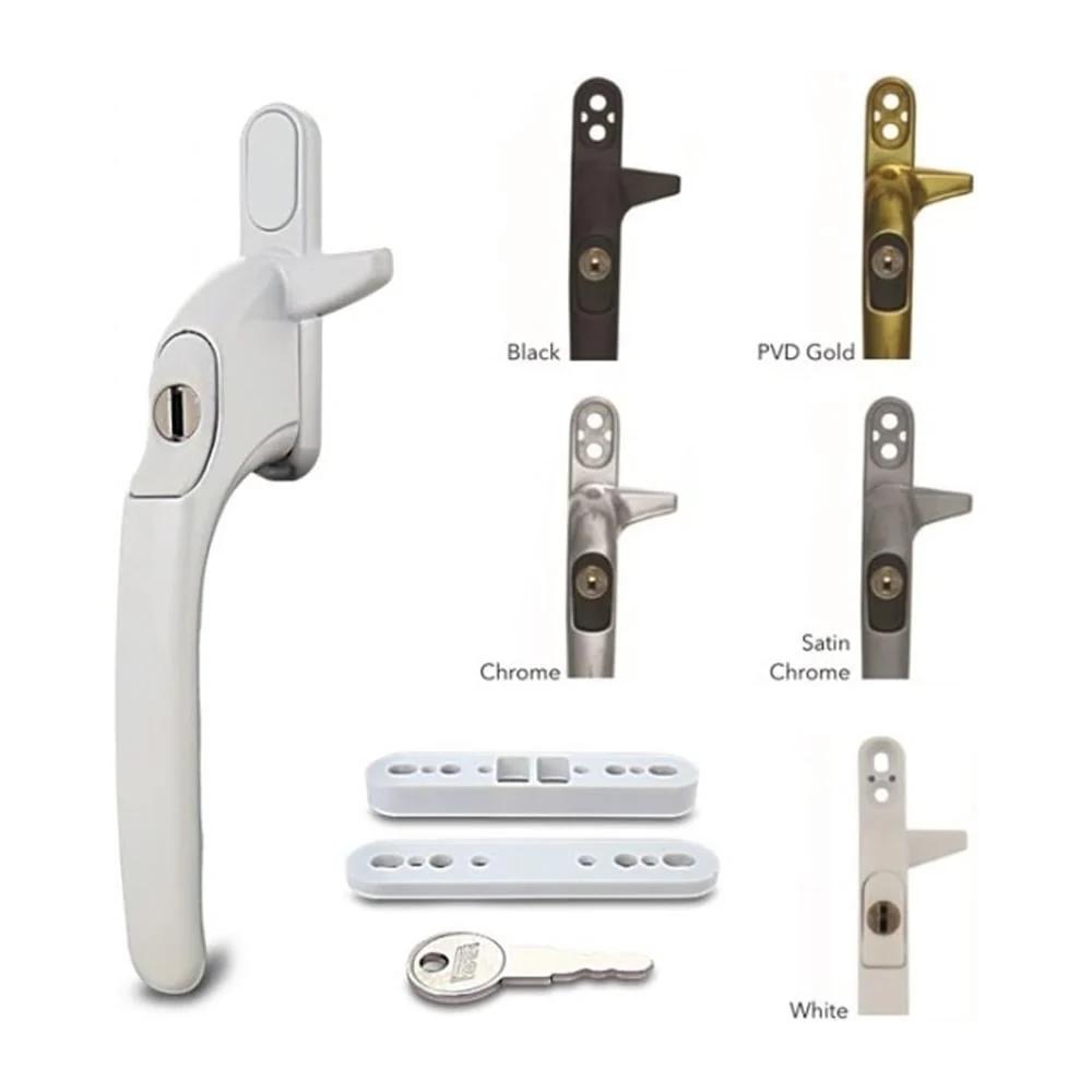 VERSA Cockspur Repair uPVC Window Handle. Universal Size - Polished Gold – Replacement uPVC Window Handle - Image 3